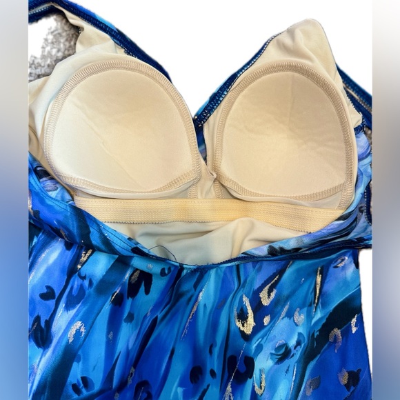 MIRACLESUIT Animal Magnetism Wrap Temptress One Piece Swimsuit/ Size 10 - Picture 5 of 11